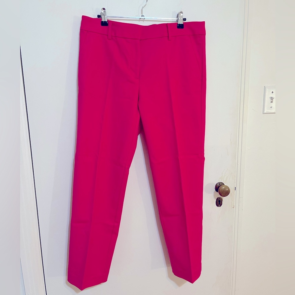NWT Loft Riviera Slim Bright Pink Pants Size 6